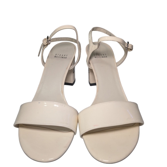 Stuart Weitzman Cream Strappy Sandals - Picture 2 of 7